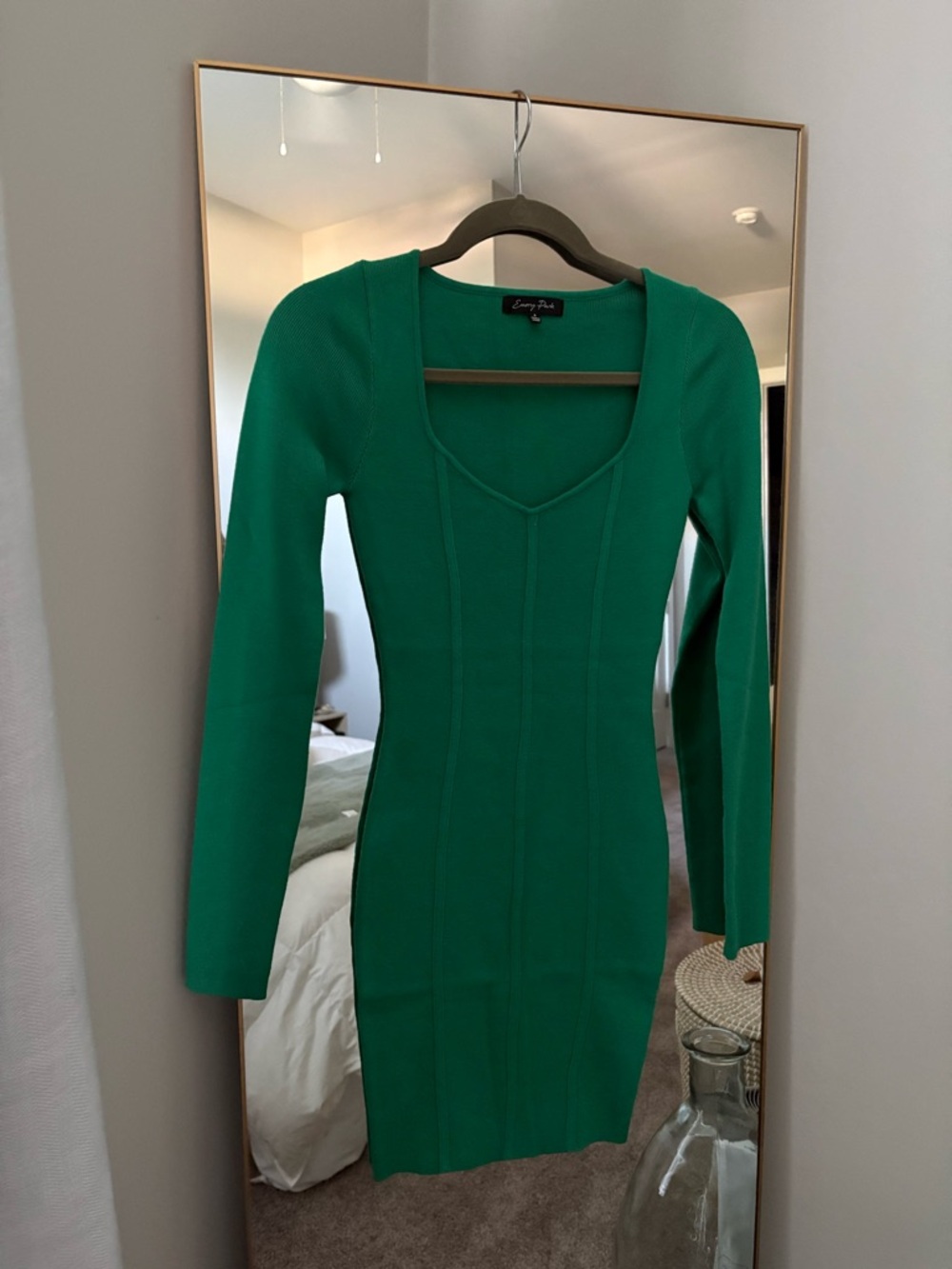 Emory Park Green Long Sleeve Bodycon Dress